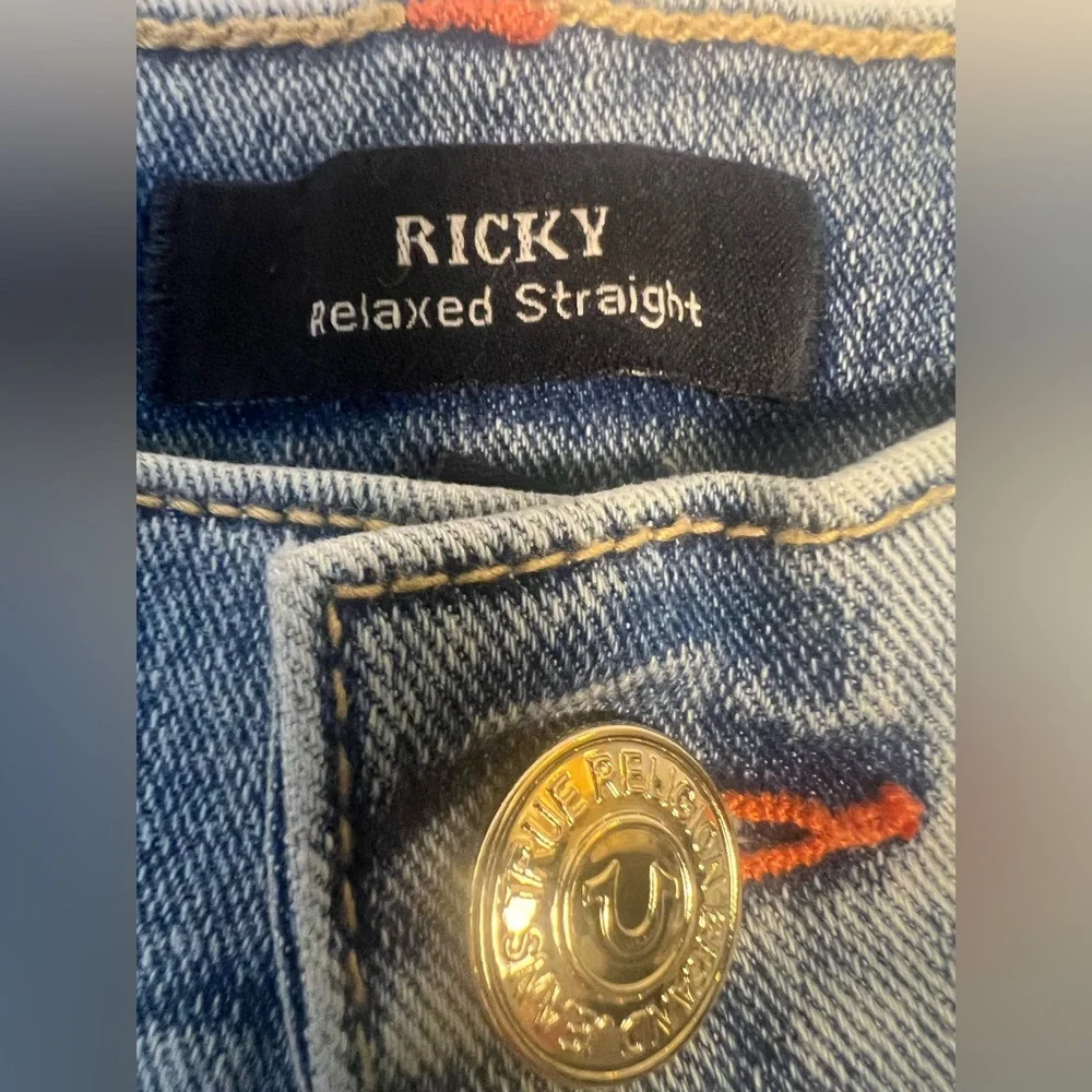 True Religion Jeans Men’s Ricky Straight Light Mellow Wash 30/34 NWT